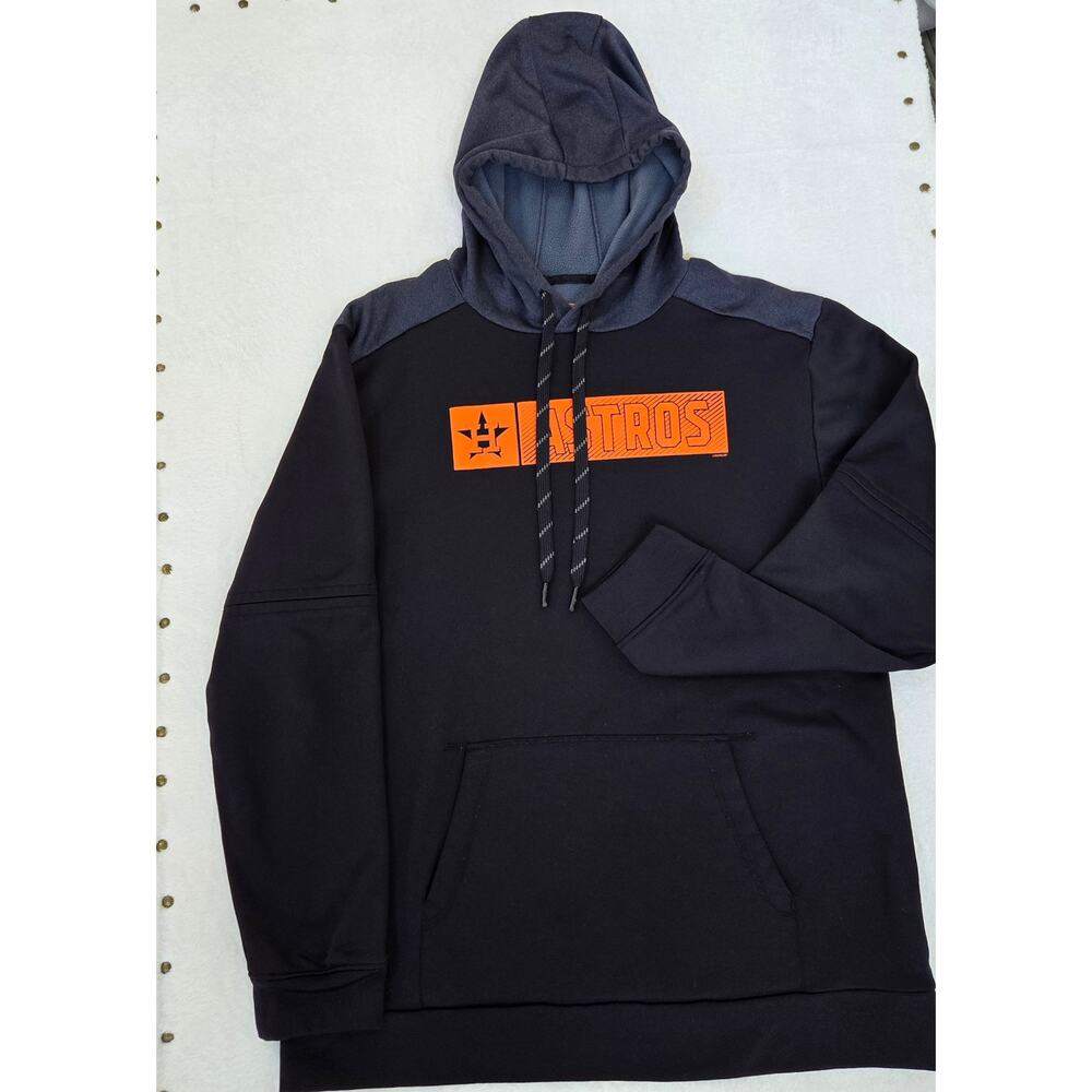 Houston Astros Men's MLB Pullover Hoodie Size L- Navy-Baseball Athletic